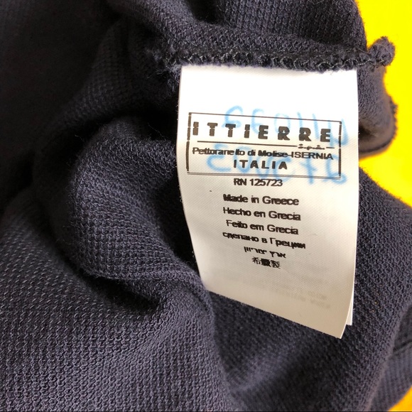 Ferré Milano Italian Designer Black Blue &Red Polo - Picture 5 of 7